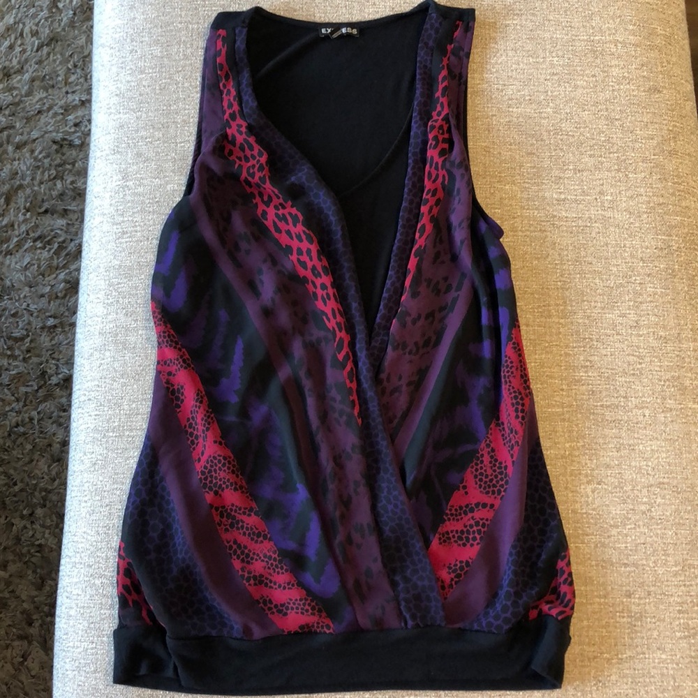Colorful, gently worn Express tank top - Size M